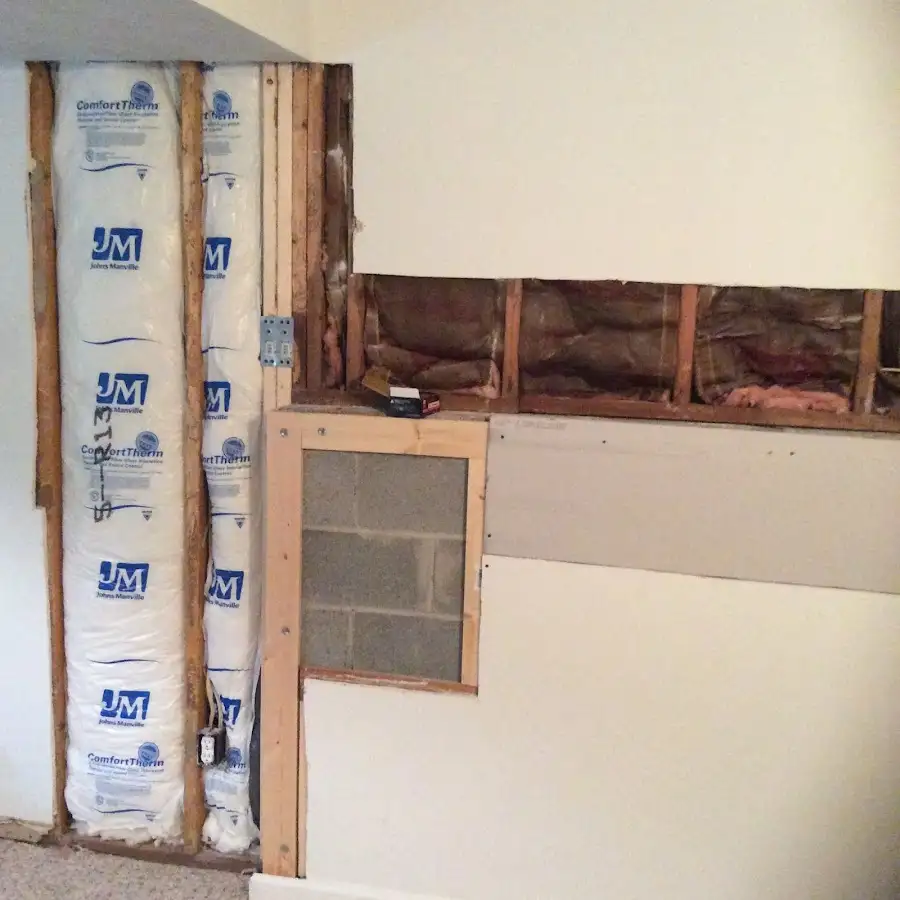 Wall insulation replacement during Contents Cleaning & Restoration in Emporia